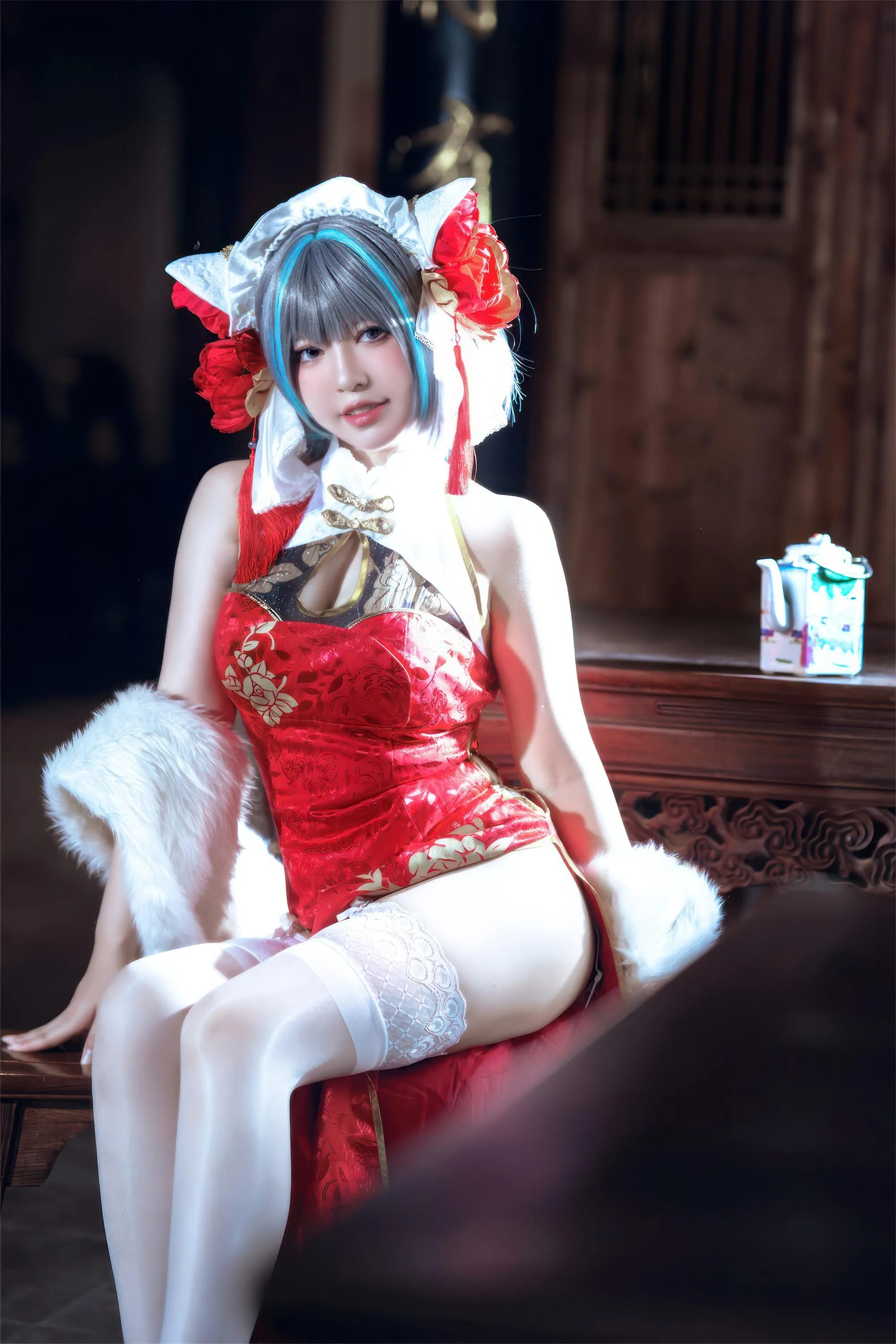 BANBANKO 半半子 – NO.72  柴郡中华娘旗袍 [45P]插图1